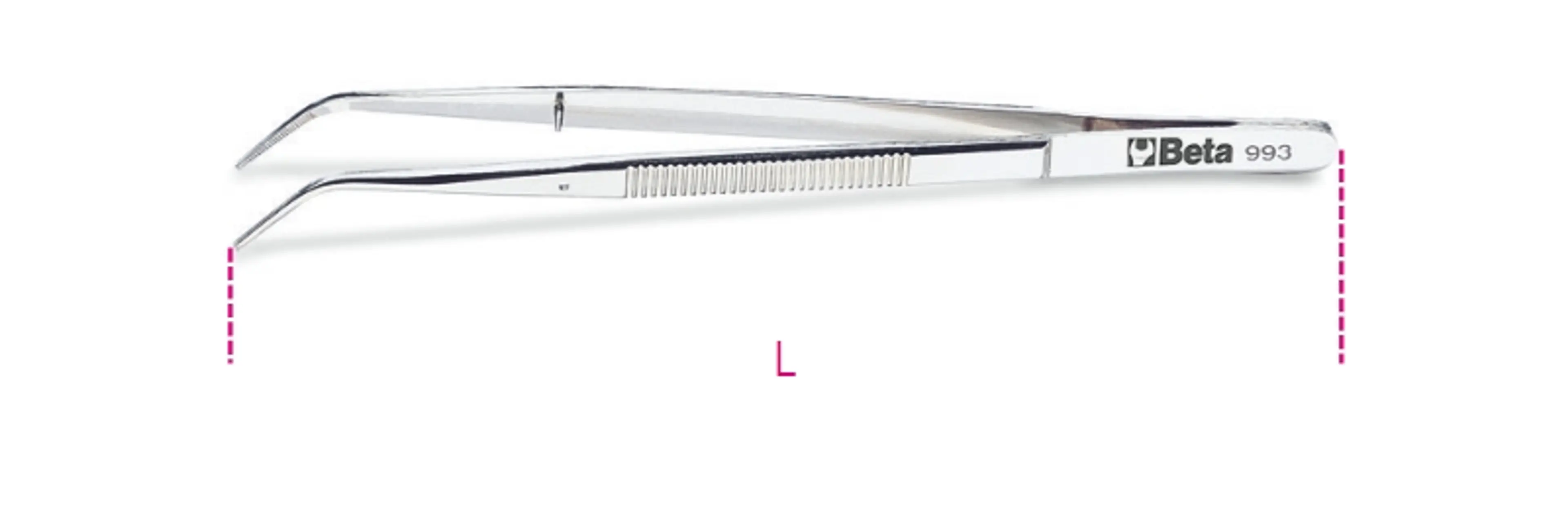 993 145-PINZAS C/GUÍA PUNTA FINA CU