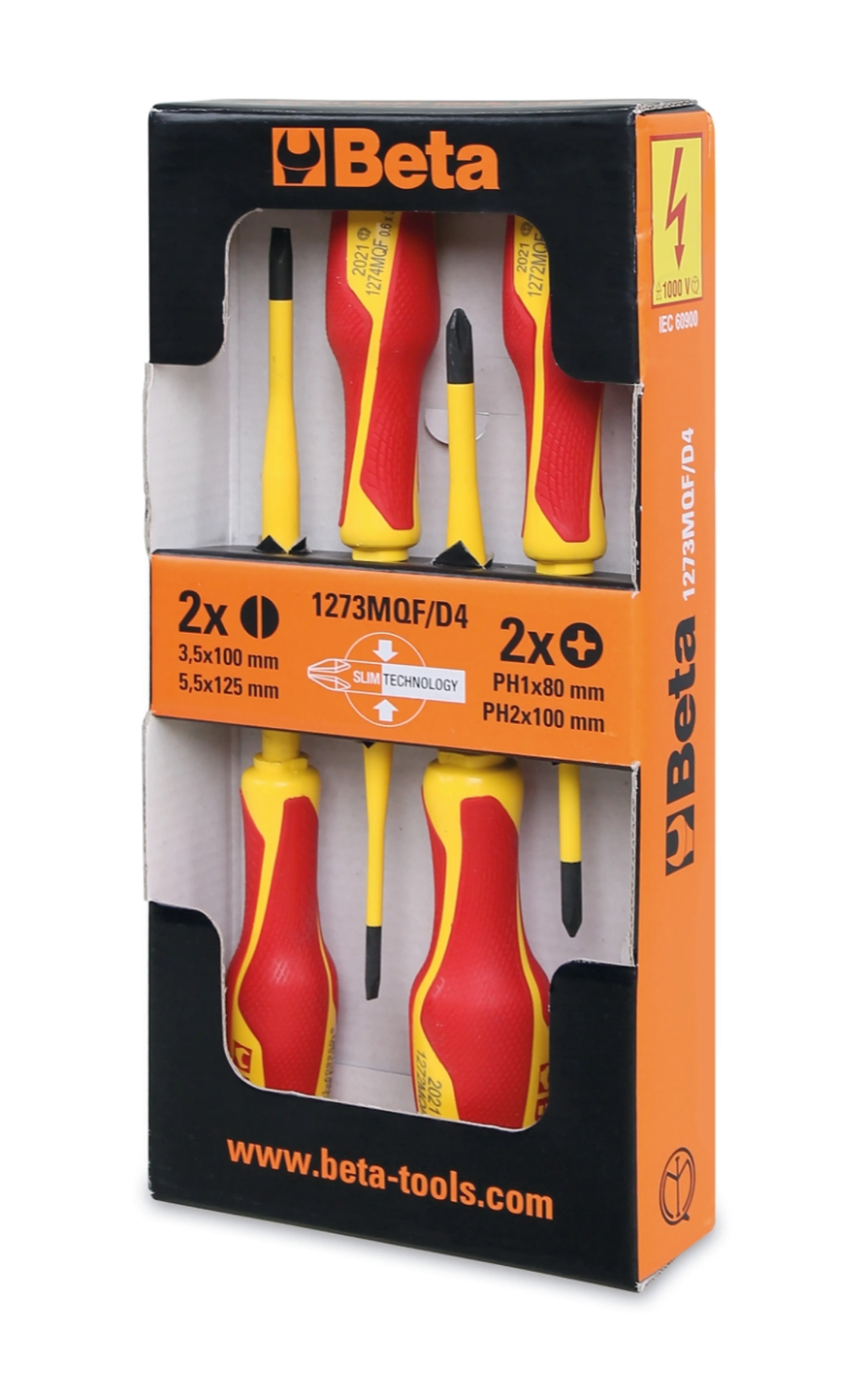 1273MQF/D4-JUEGO 4 DESTORNILLADORES