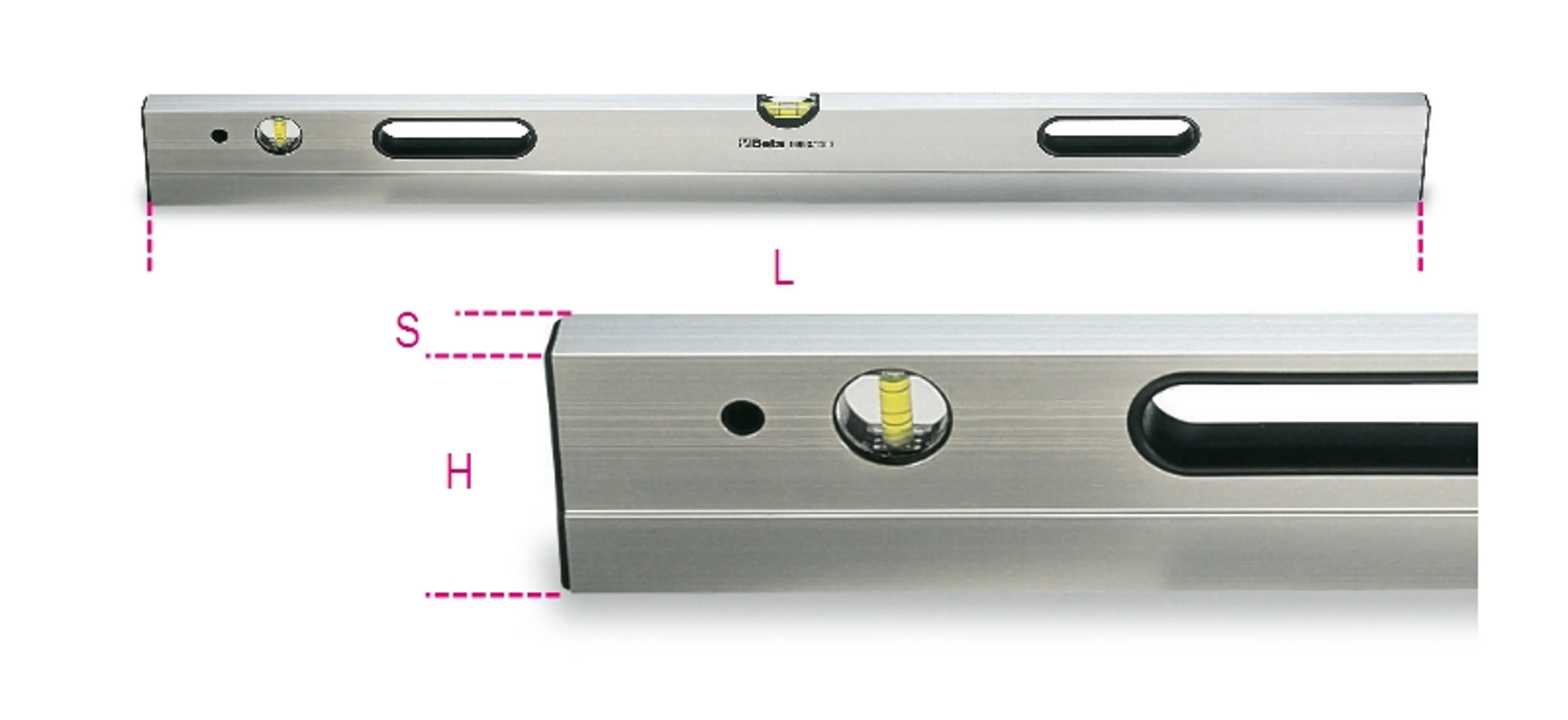 1696S 2500-NIVELES MANGOS DE ALUMIN