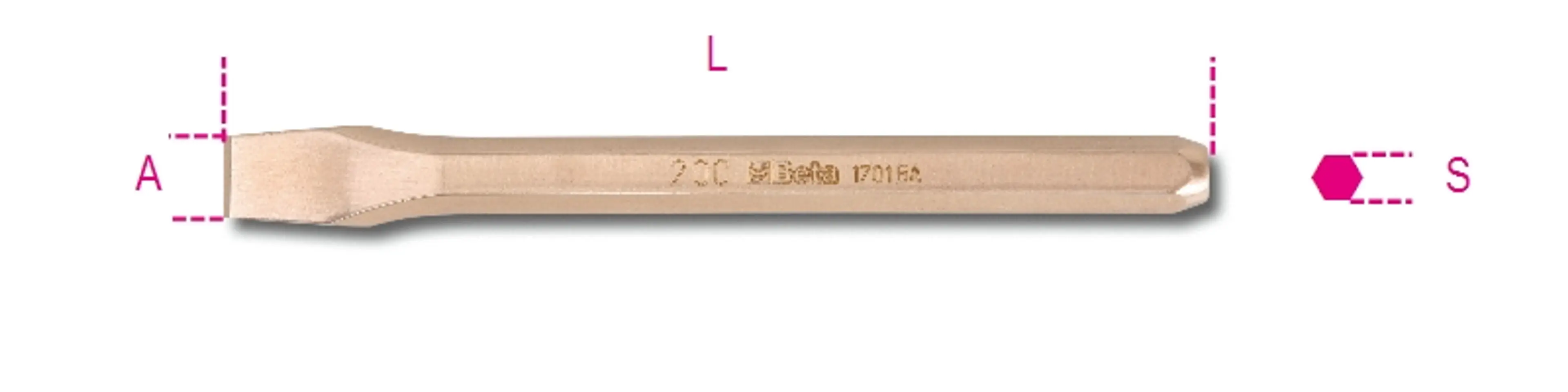 1701BA 350-CINCEL HEXAGONAL ANTICHI