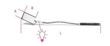 1715FL/B-ESPEJO FLEXIBLE RECTA