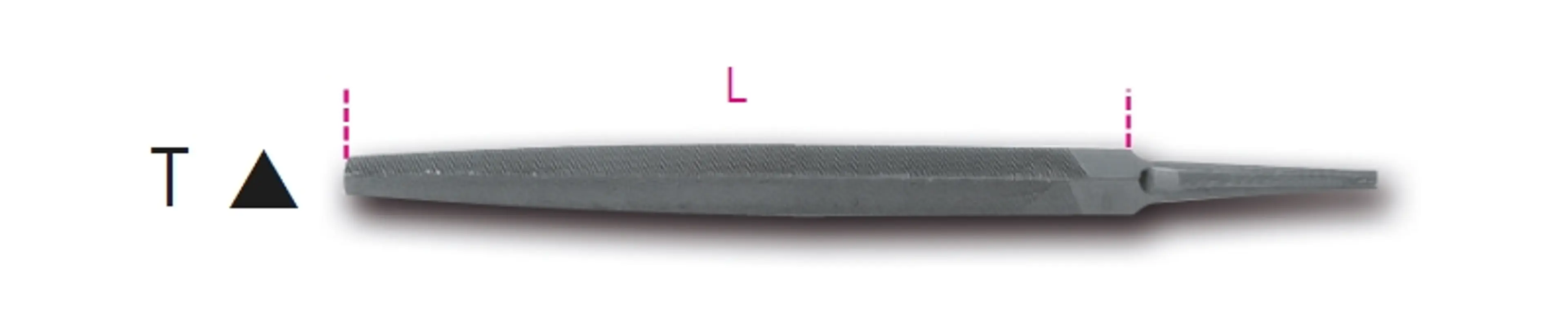 1718D8/T-LIMAS TRIANGULARES DE CORT