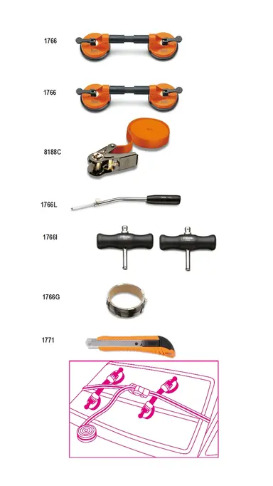 1766/8-8HERR. PARA CRISTALES AUTOMÓ