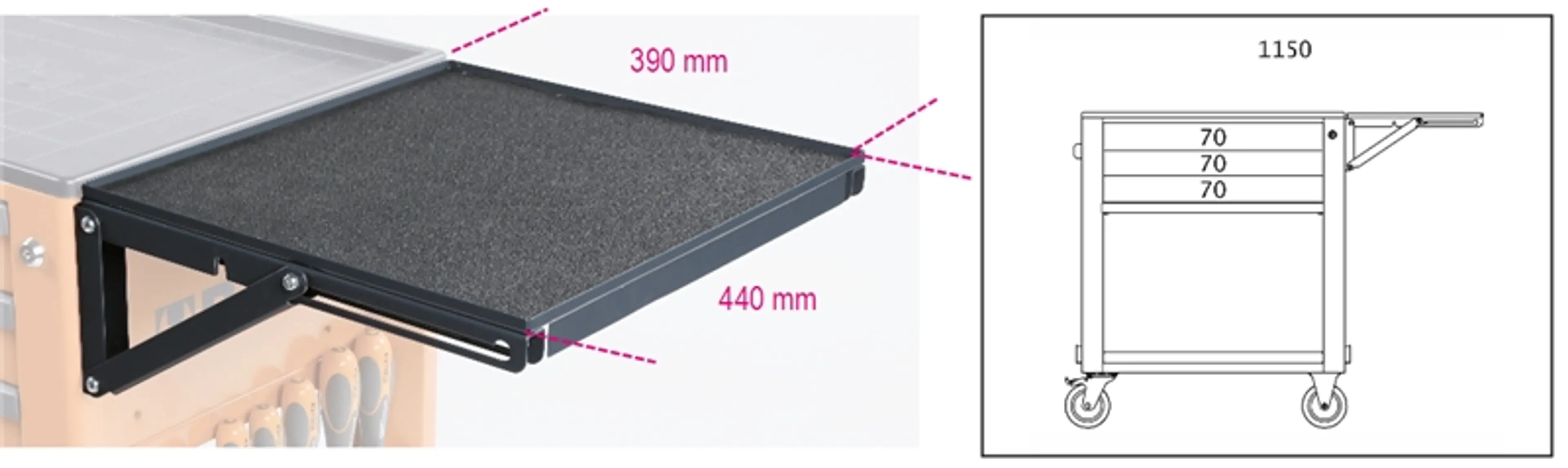 2400 RSC24/MP-ESTANTE PLEGABLE