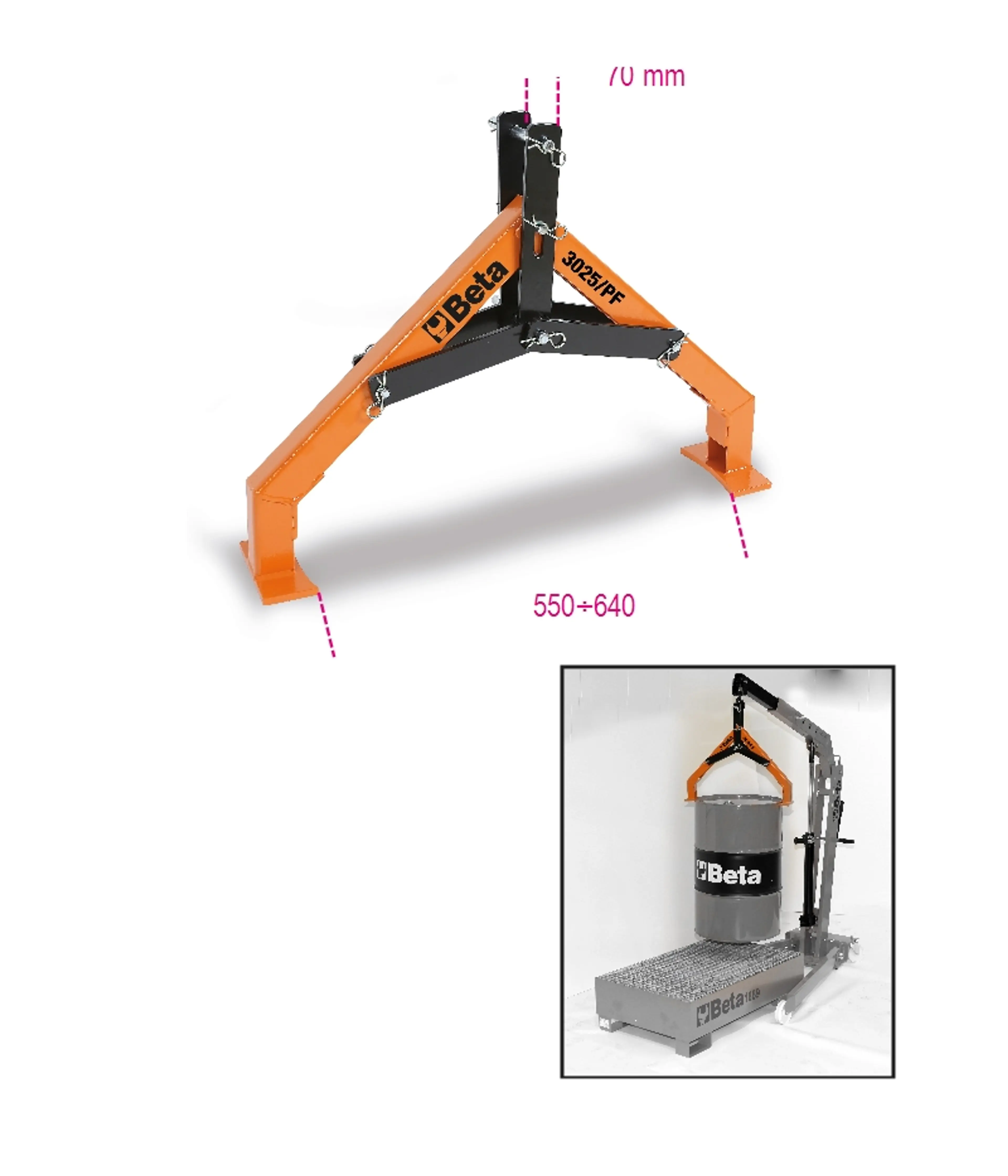 3025/PF-PINZA PARA MOVER BARRILES