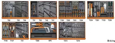5908VI/2T-SURTIDO DE 232HERRAMIENTA