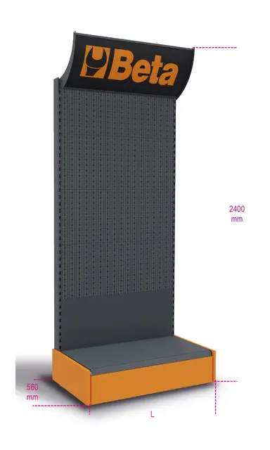 C64 /3-EXPOSITOR DE PARED VACÍO