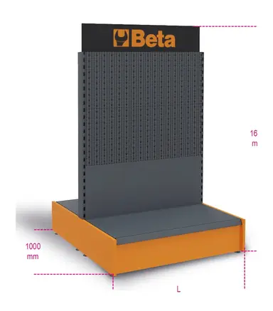 C64G/1-GÓNDOLA EXPOSITIVA VACÍA
