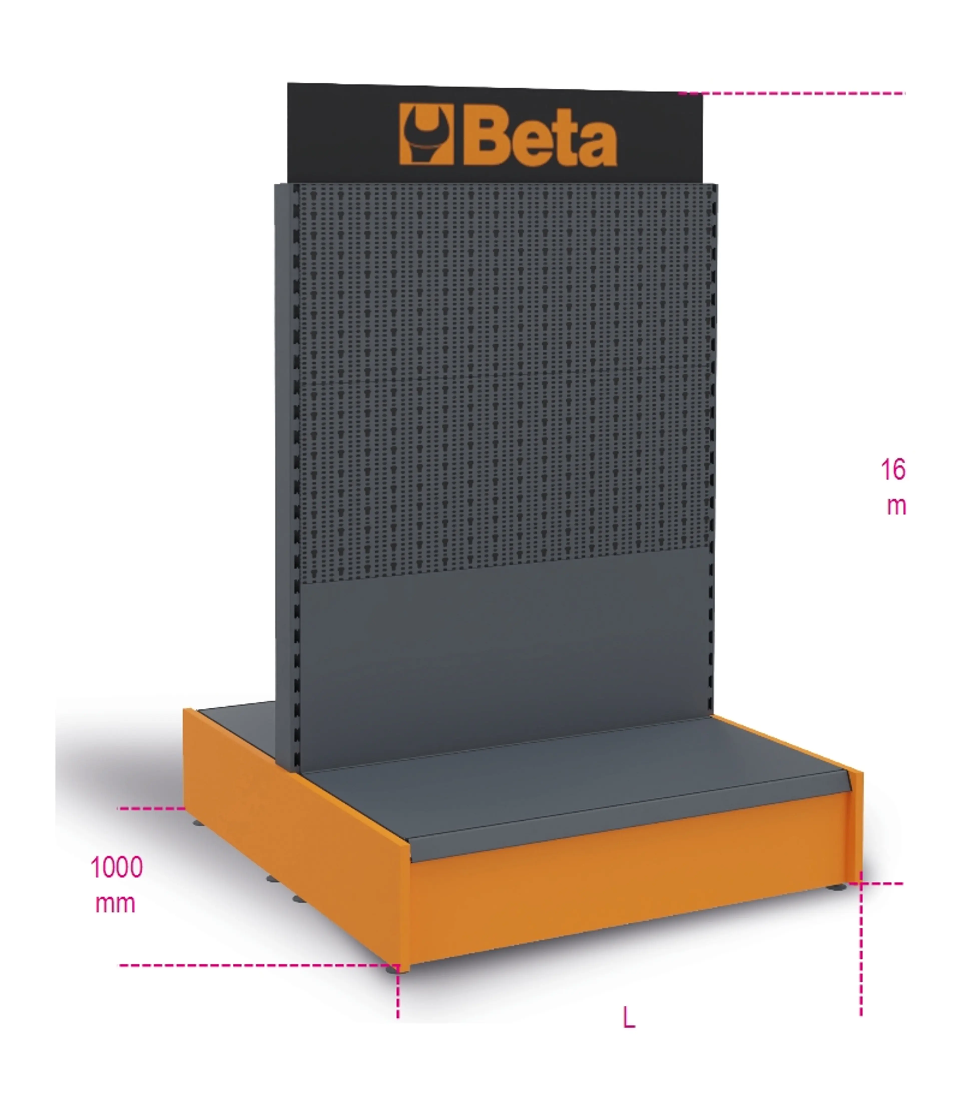 C64G/1-GÓNDOLA EXPOSITIVA VACÍA