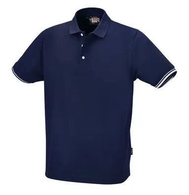 7547BL XXL-POLO DE 3 BOTONES AZUL