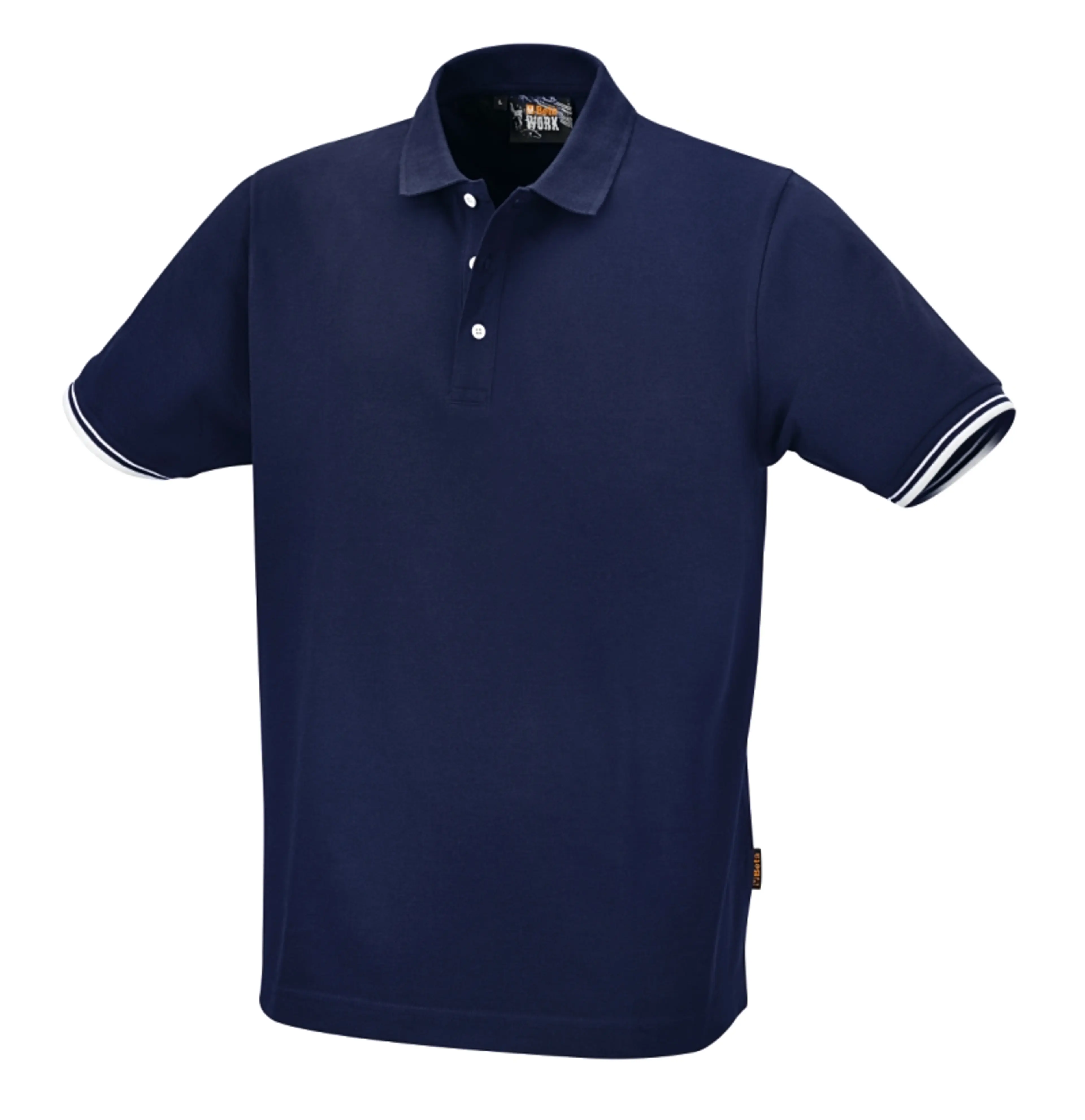 7547BL XXL-POLO DE 3 BOTONES AZUL