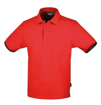 7547R L-POLO DE MANGA CORTA, ROJO