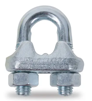 8016 20-SUJETACABLES DE ACERO ZINCA