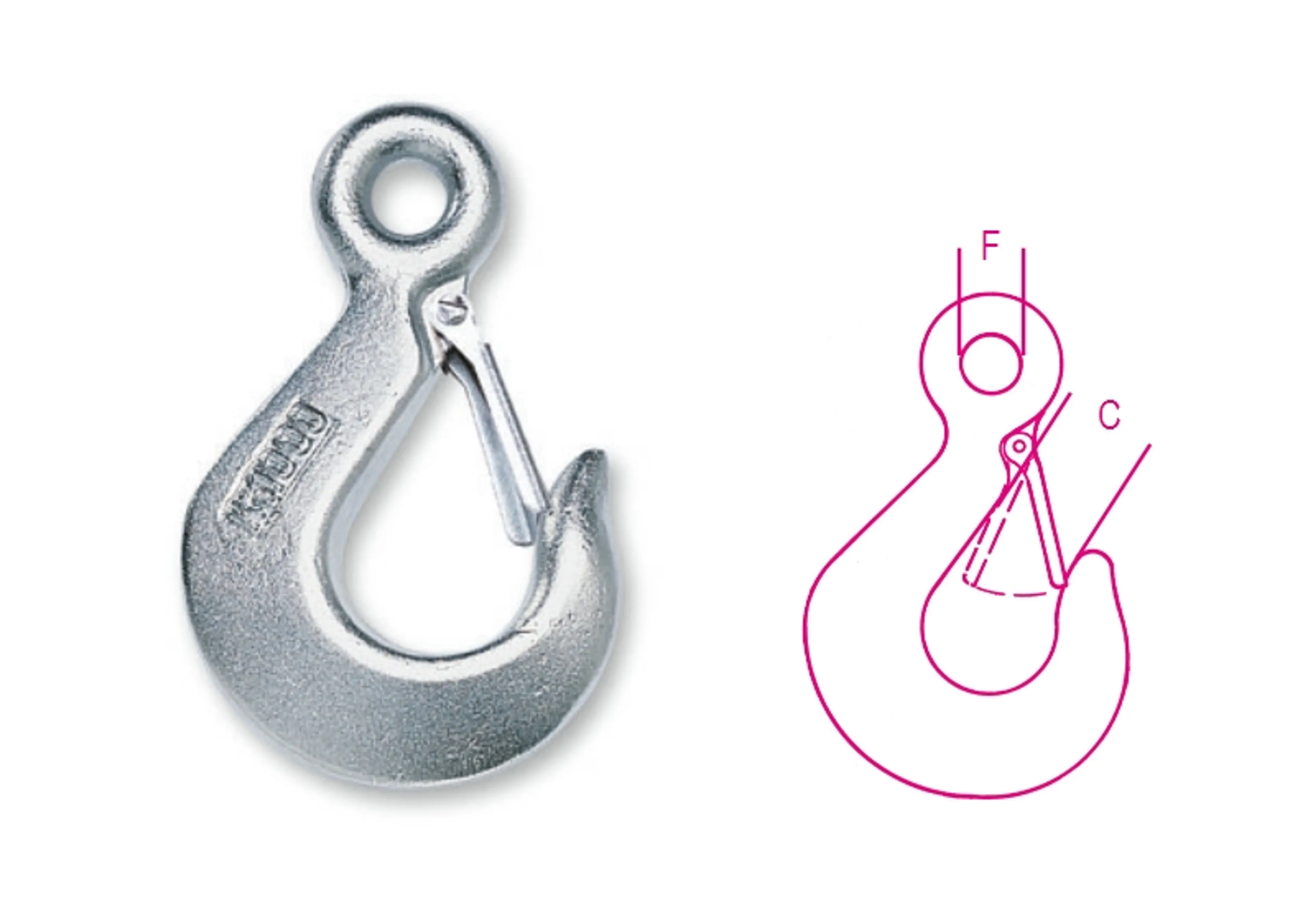 8051S-K 500-GANCHOS DE CARGA, ZINC.