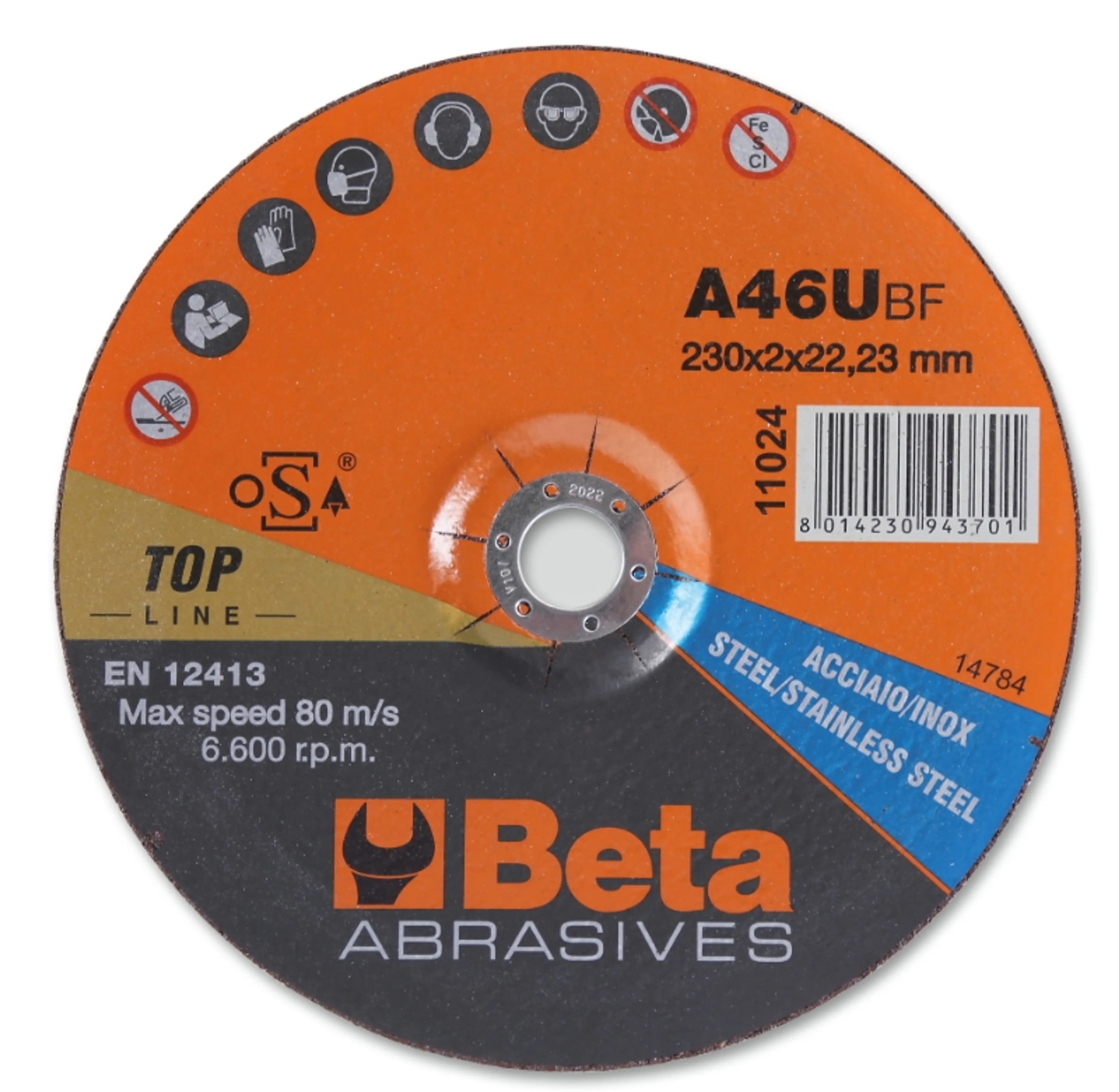 11024 230X2,0-DISC.CORTE AC.-INOX F