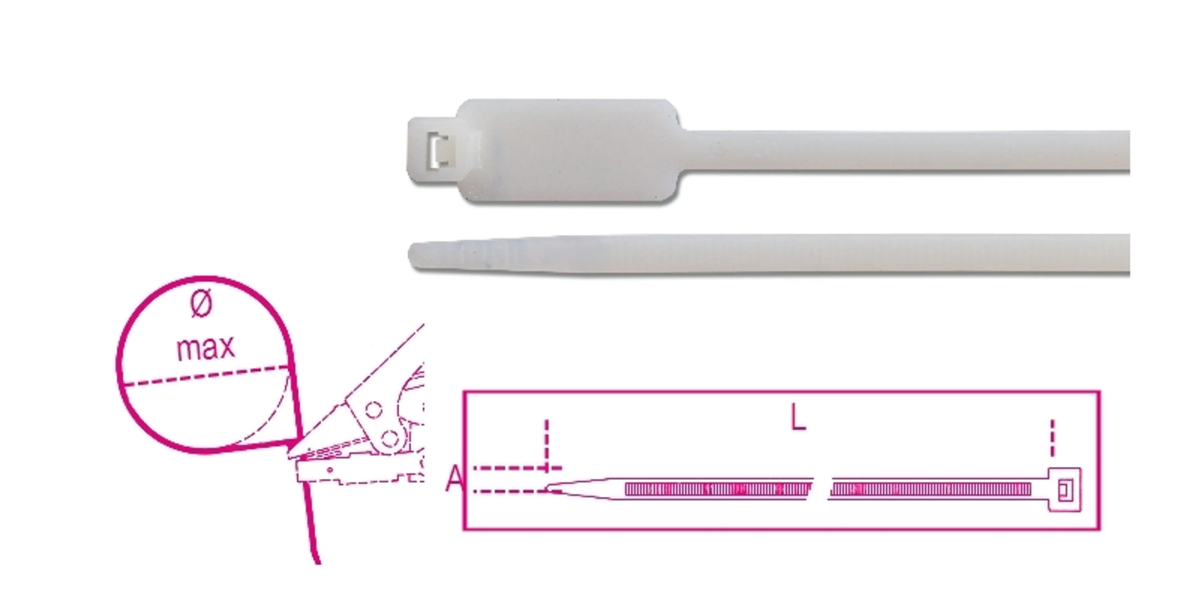 BMBT12248-ABRAZAD. NYLON PLACA LONG