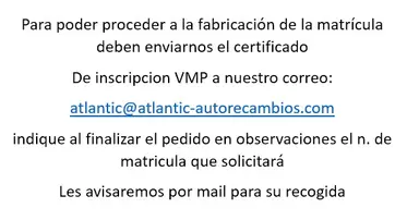 MATRICULA PATINETE COMPLETA VMP