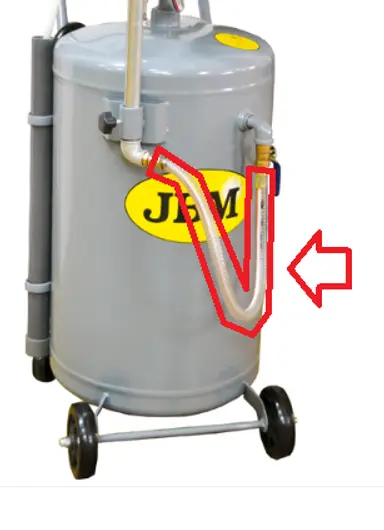 MANGUERA DE EMBUDO A DEPOSITO METAL