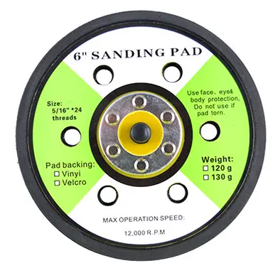 DISCO DE 6 AGUJEROS PARA LIJADORAS