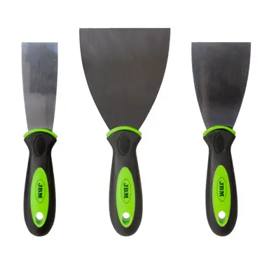 SET DE 3 ESPÁTULAS DE ACERO