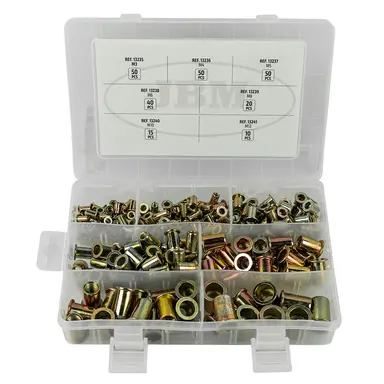 ESTUCHE REMACHES TUERCAS 235 PIEZAS