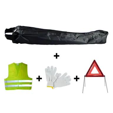 KIT EMERGENCIA BOLSA NEGRA MINI+TRI