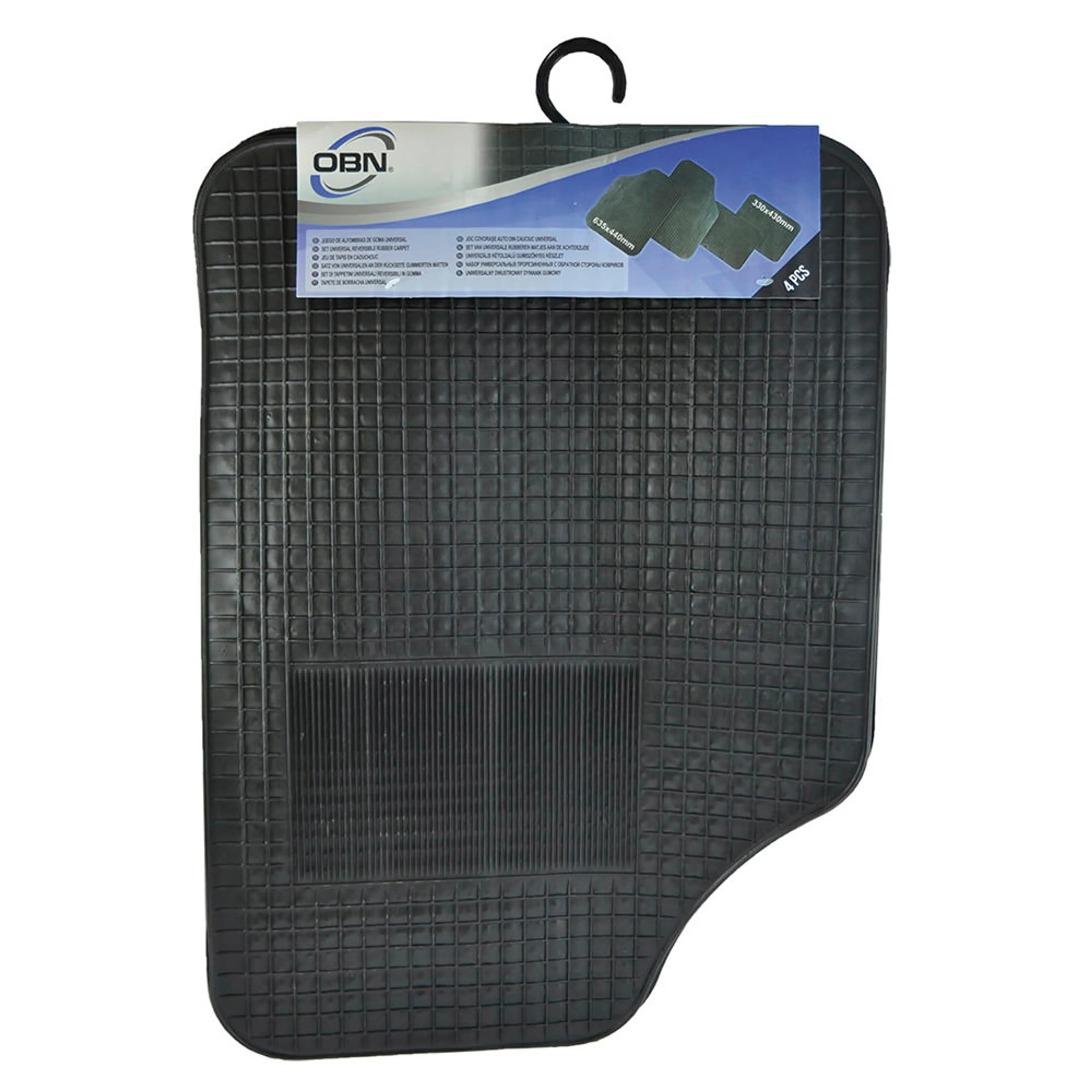 ALFOMBRA DE GOMA UNIVERSAL, 4PCS