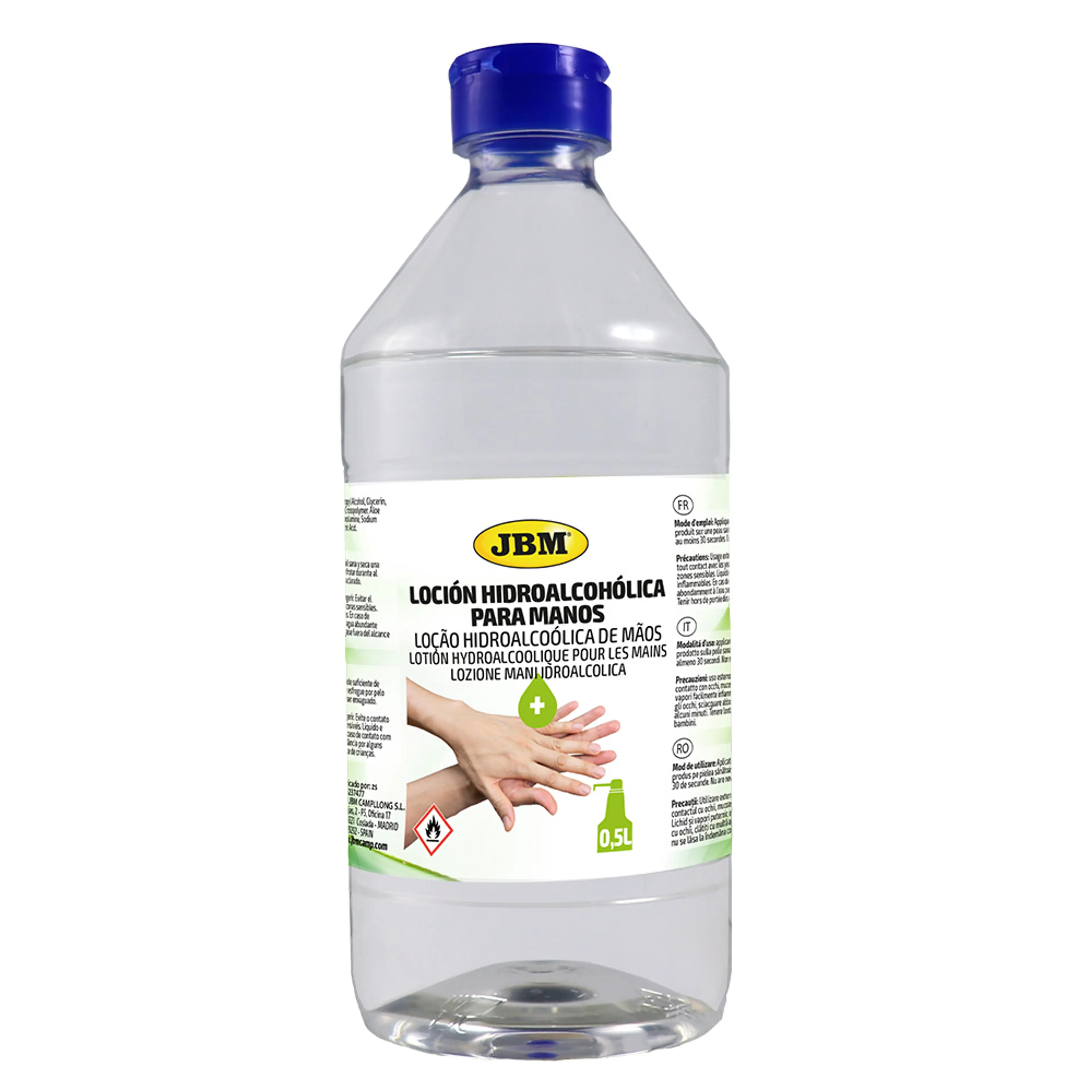 BOTELLA 500ML LOCIÓN HIDROALCOHÓLIC