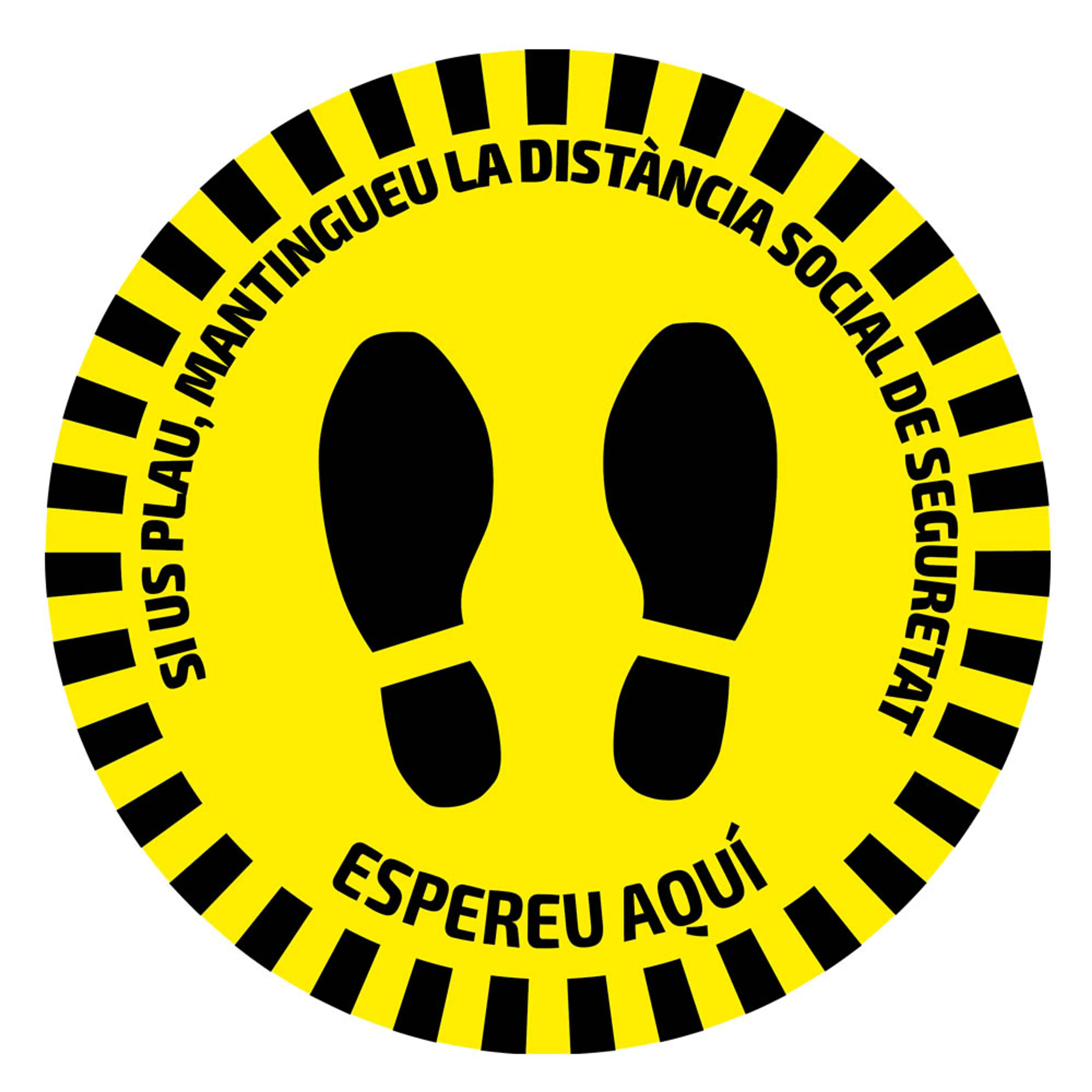 ETIQUETA ADHESIVA REDONDA DE SEÑALI