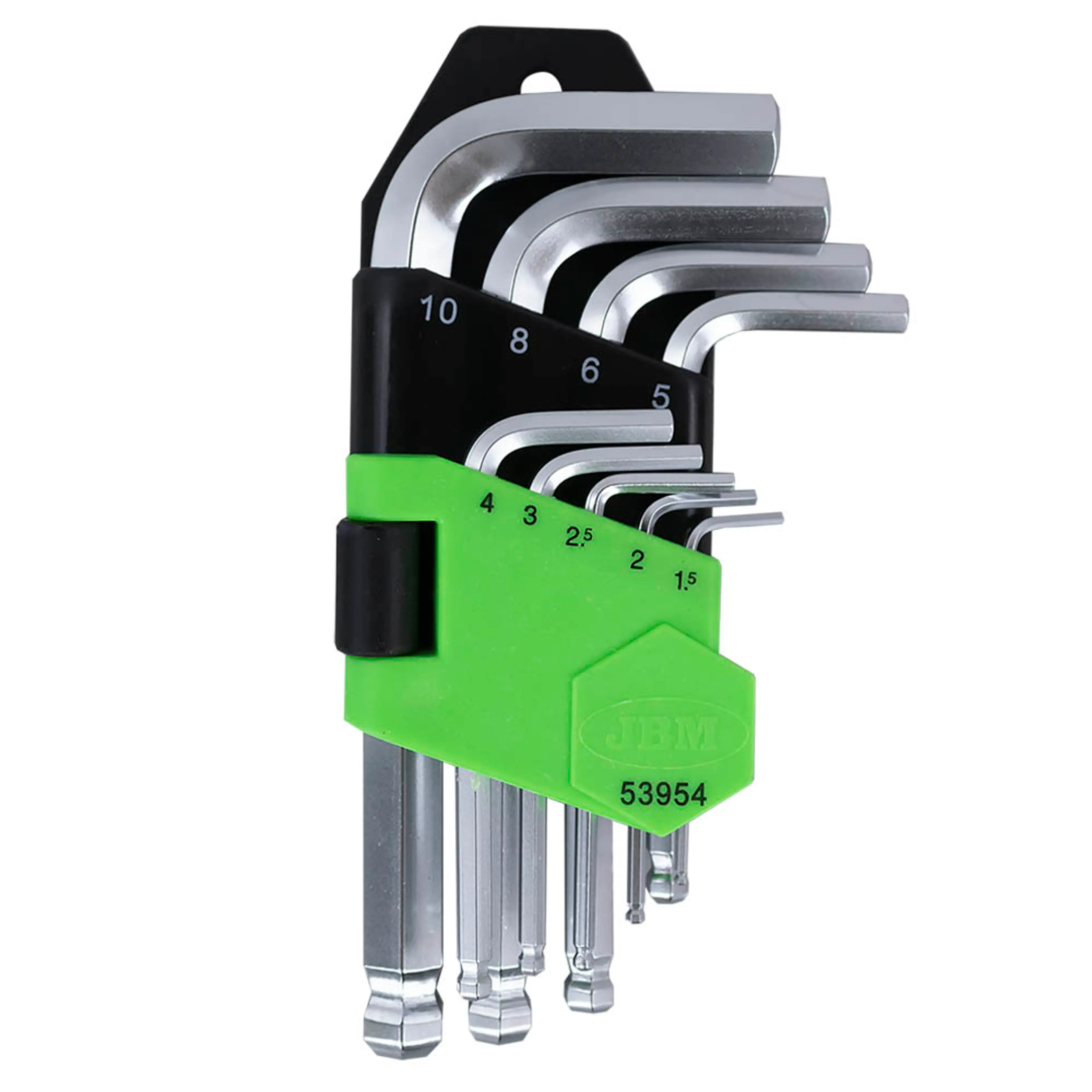 SET DE 9 LLAVES ALLEN CORTAS CON PU