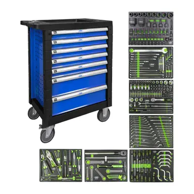 CARRO DE HERRAMIENTAS 7 CAJONES AZU