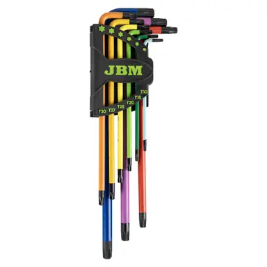SET DE 9 LLAVES TORX DE COLORES EXT