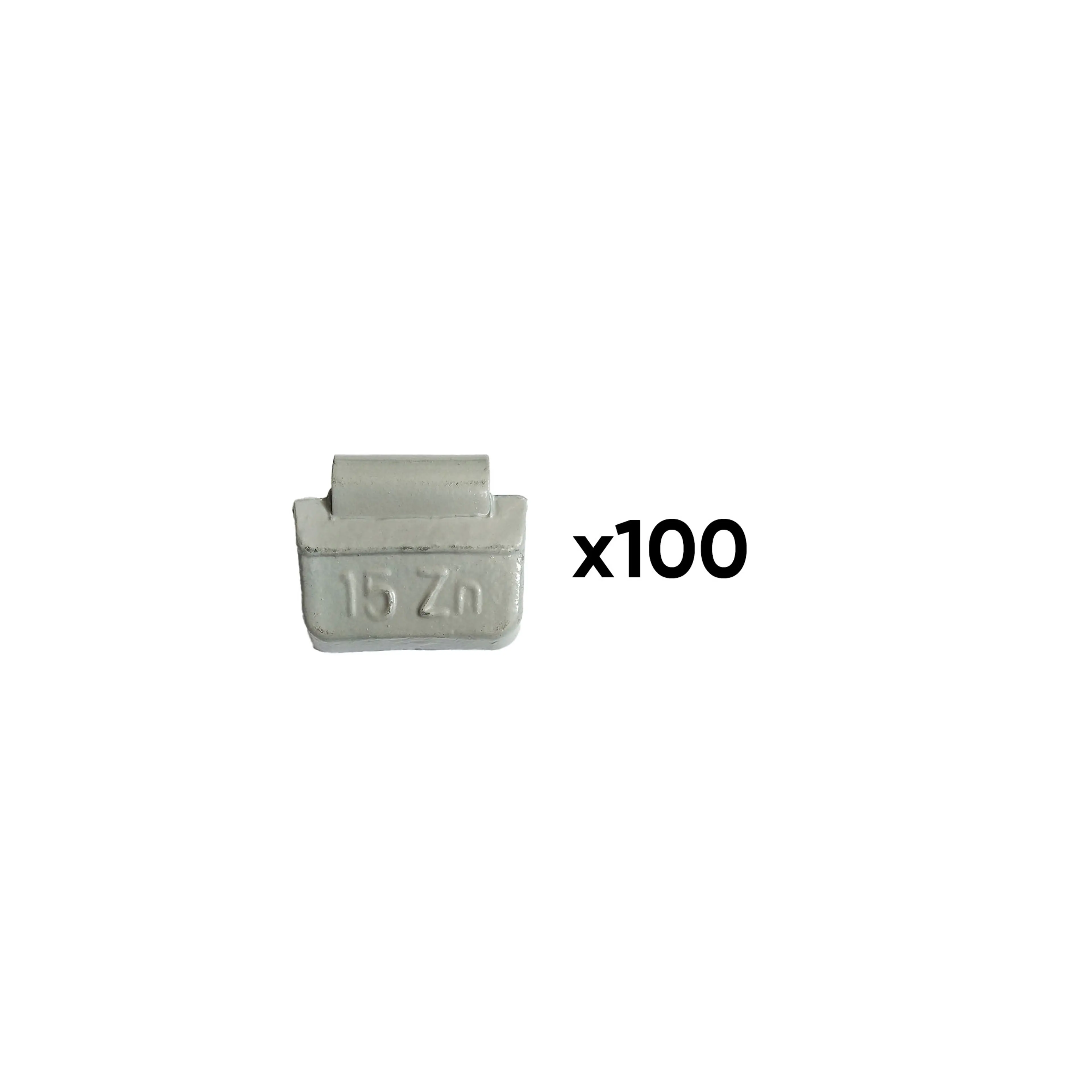 CAJA DE 100 CONTRAPESAS ZINC GRAPA 