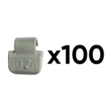 CAJA DE 100 CONTRAPESAS ZINC GRAPA 