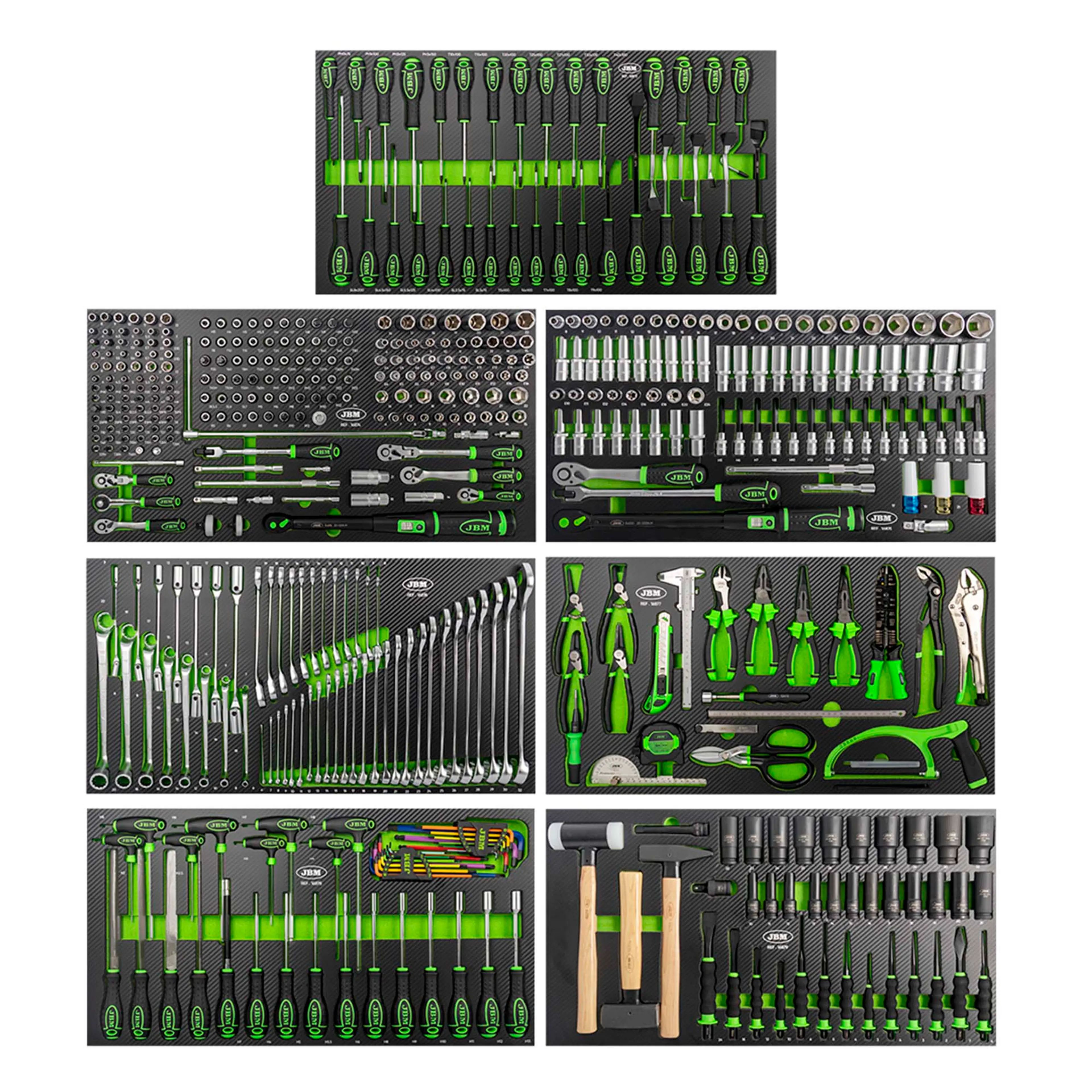 SET DE 7 MÓDULOS EVA CARBONO PARA C