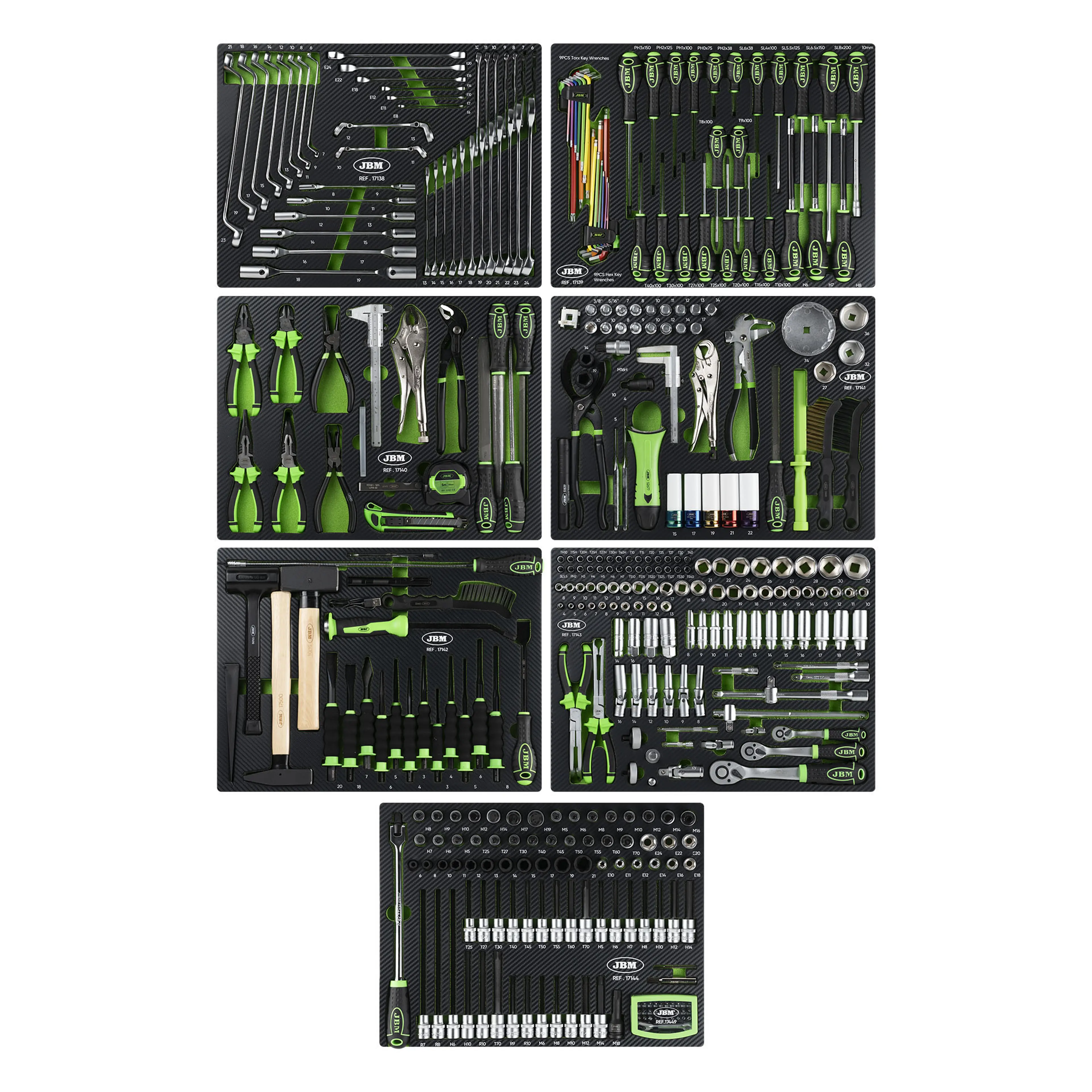 CONJUNTO DE 7 MÓDULOS PARA CARRO DE